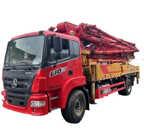 Used Top Quality Concrete Pump Reasonable Price High Performance San Yi Mounted Concrete Pump Truck for Sale