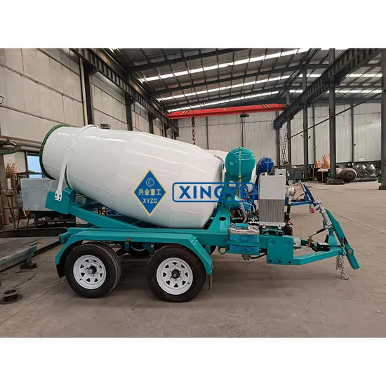Construction Machine Transport Trailer Mini 3cbm Concrete Mixer Truck