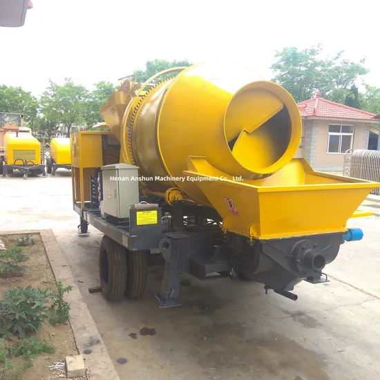 Automatic Diesel Concrete Mixer with Pump Jbs30 Jbs40 Portable Concrete Mixer Pump