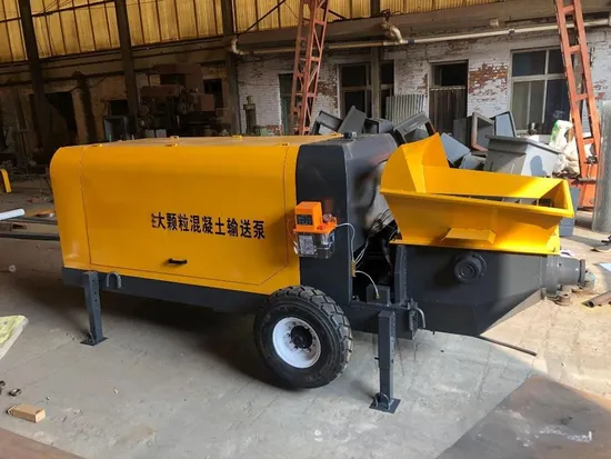 Hbt80 100 Fine Aggregate Concrete Conveying Pump Large Particle Concrete Pouring Pump