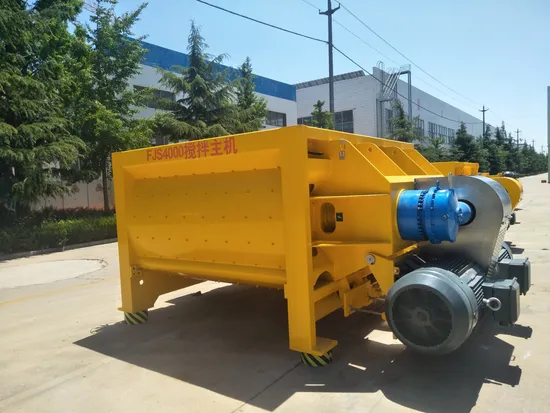Fjs4000 Double Horizontal Intermittent Type Shaft Concrete Mixer