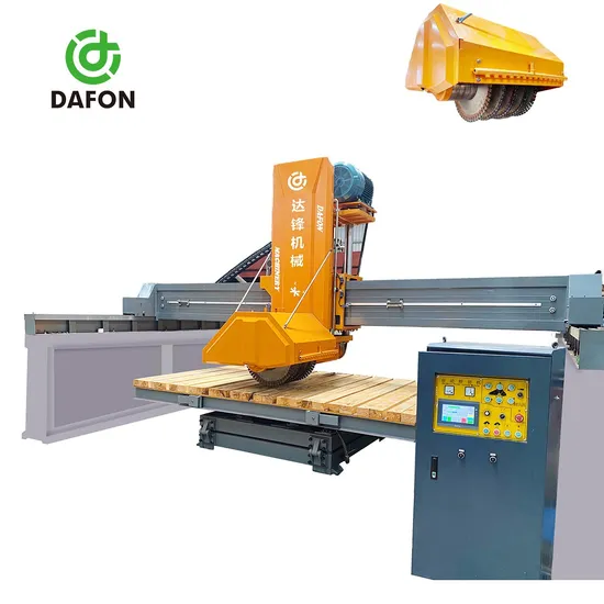 Multi Blade CNC Bridge Saw Stone Slab Cutter Granite Block Cutting Machine for Processing Paving Stone, Kerbstone, Cobblestones
