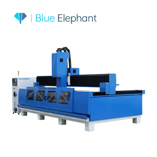 Linear Automatic Tool Changer Stone Carving CNC Router Center