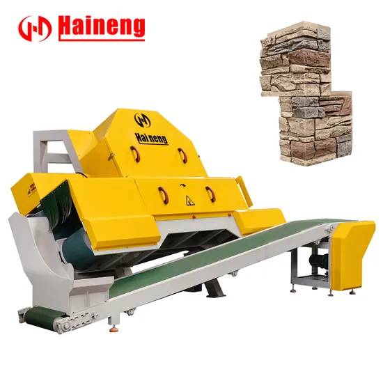 Haineng Brand Stone Thin Veneer Saw 30HP 60HP Brick Veneer Cutting Machine