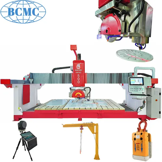 Bcmc 5 Axis CNC Bridge Saw for Stone Italy Esa System Automatic Marble Stone Cutting Machine