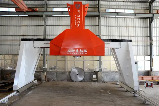 Wisdom Granite Marble Limestone Quarry Gantry Block Rock Saw Stone Cutting Machine