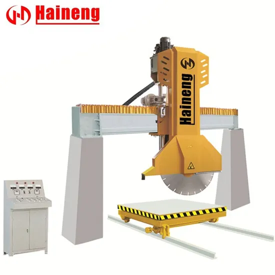Haineng Hydraulic CNC Bridge Saw Granite Marble Stone Cutting Machine Rock Cutter