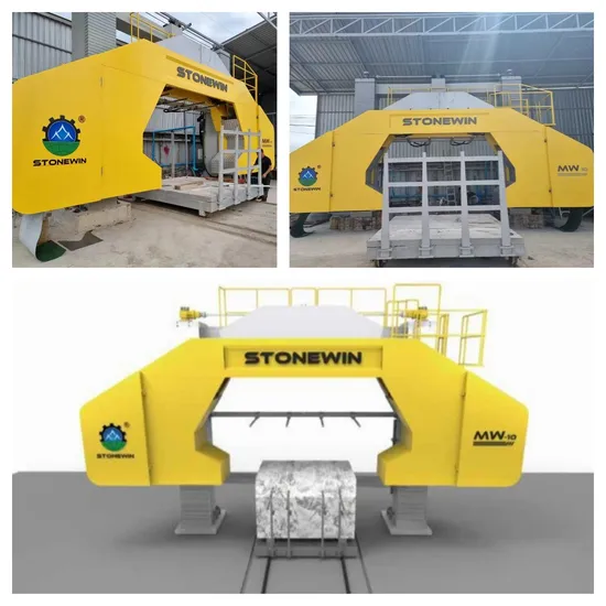 Multi-Wire Saw Machine Stonewin 10 Wires for Marble and Grantie Slab Cutting