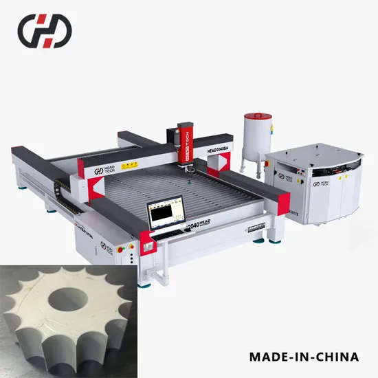 Head China Metal Cutting Machine Stainless Steel Water Jet Cutting Machine
