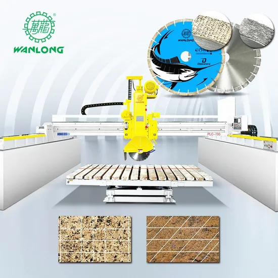 One Year Warranty Laser Bridge Saw with Cutting Head 45 Degree Tilting