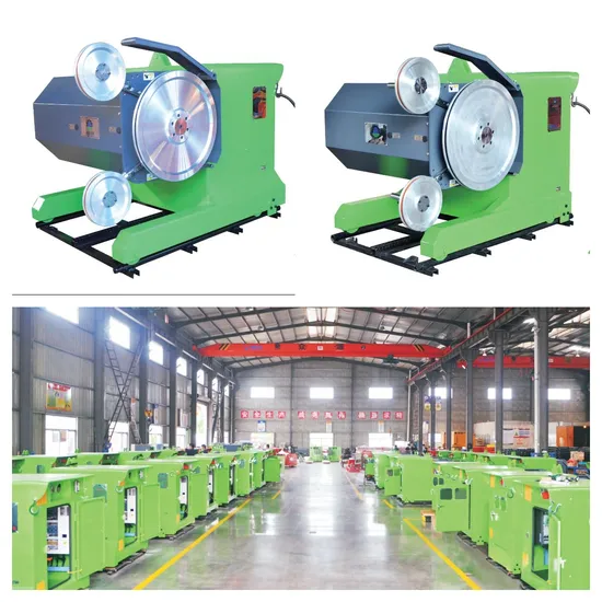 70 Kw Track Diamond Wire Saw Machine with Pmsm for Marble/Granite Quarrying