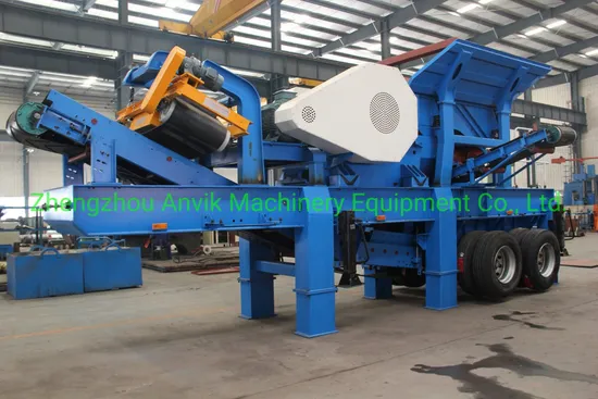 Trailer-Mounted Mobile Crushing Plant for Granite/Basalt/Riverstone/Construction Waste