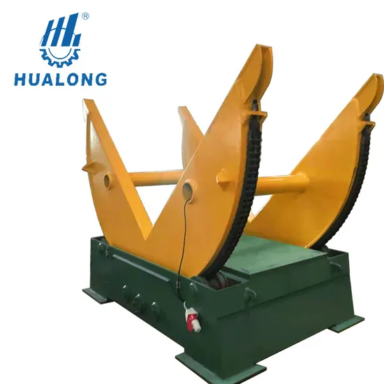 Factory Price Hualong Stone Turnover Machine with 90 Degree Type Coil Upender Mold Mechanical Chain Type