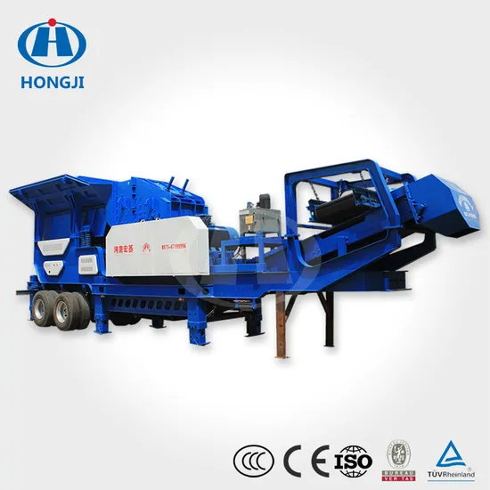 New Type 50tph Cement Basaltic Stone Mobile Crushing Impact Crusher Plant