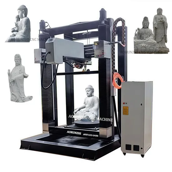 Vertical CNC Machine for Stone Sculptures Marble Religious Sculpture Engraver Create