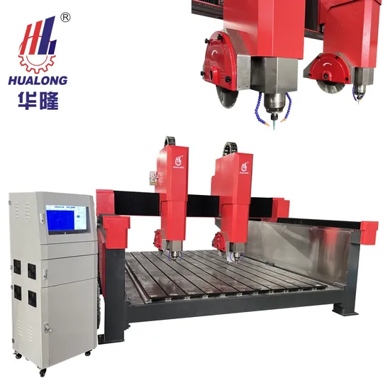 Hualong Machinery High Precision 3/4/5 Axis Granite Engraving Machine CNC Stone Engraving Machine