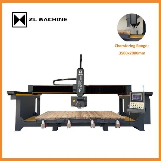 5 Axis Bridge Saw Machine with Vacuum Suction Lifter Camera
