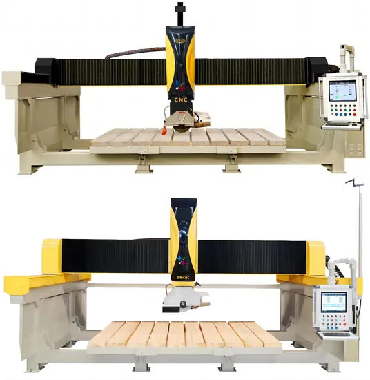 5 Axis CNC Bridge Cutting Machine for Cutting Stone Granite Marble Quartz and Sintered-Stone