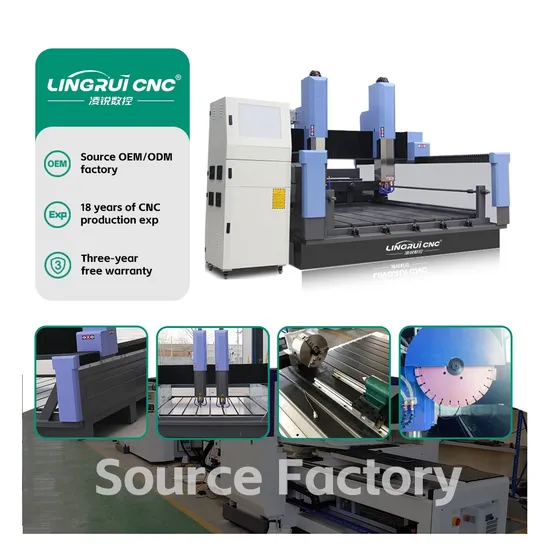 China Factory Price 3 Axis CNC Router 1325 1530 3D Stone Carving Marble Granite Engraving Machine