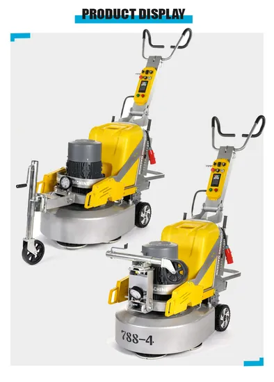 Europe USA Hot Sale Concrete Polishing Machine Terrazzo Marble Concrete Polisher Floor Grinder with Vacuum Single Phase Diamond Floor Grinder