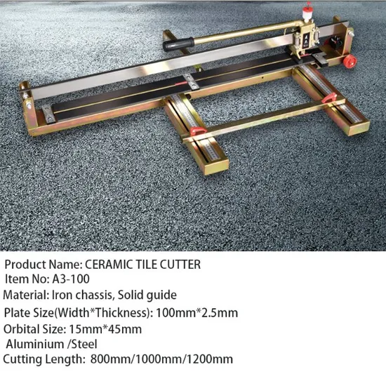 Ubin Pemotong Porcelain Ceramic Manual Stone Marble Machinery Tile Cutter