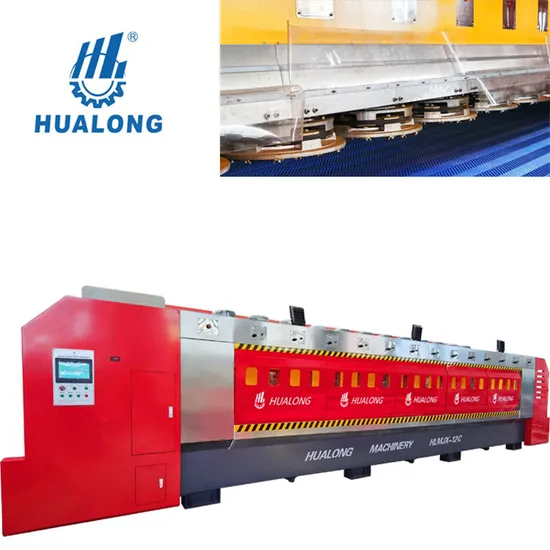 Hualong Hlmjx-16c Disc Type Granite Polishing Line Machine Available for Tan Brown Black Galaxy etc