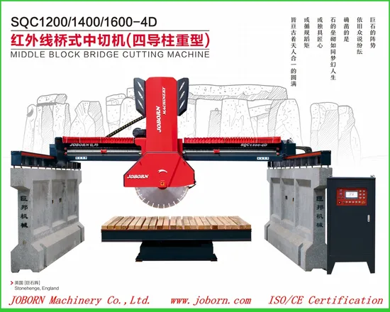 Infrared Middle Stone Block Bridge Cutting Machine for Cutting Marble Granite Kerbstone/Curbstone