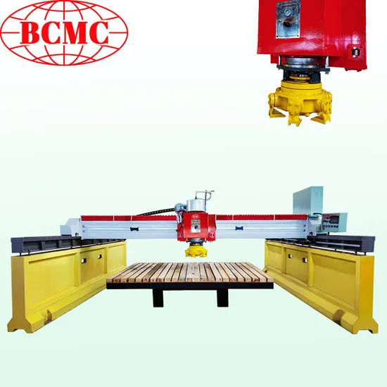 2025 Bcmc Bcdm-1800 Single Head Bridge Stone Polishing Machine with Fickert or Frankfurt Head for Stone Quartz Slabs Surface Polishing