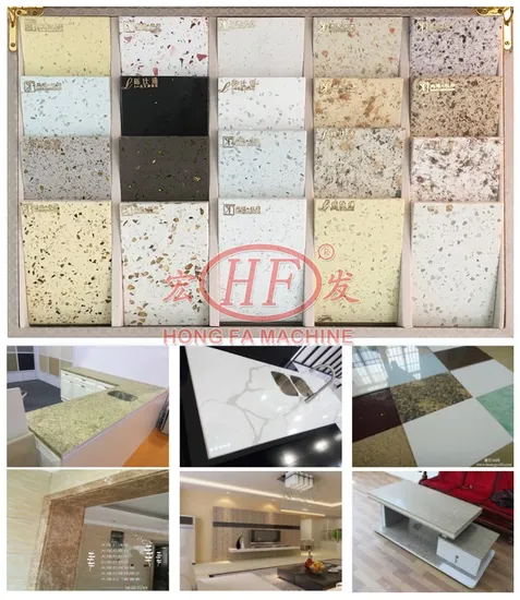 Hongfa Full Automatic Artificial Quartz Stone Slab Making Plant Marble Stone Slab Making Machine