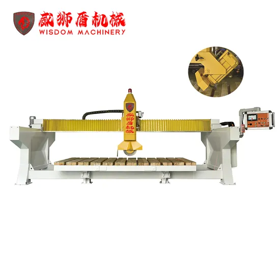 Wisdom Machinery Wsd400m PLC Control Automatic Bridge Stone Cutting Saw for Granite Marble Quartz Slab Processing