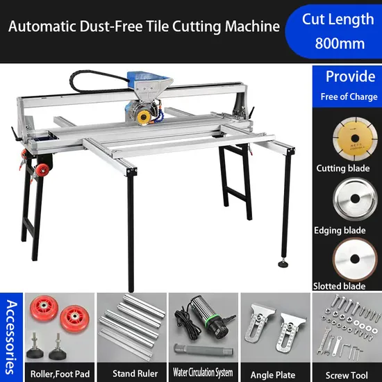 Ojuomi Manual Auto Hand Tool Floor Portable Cutting Stone Porcelain Wall Machine Machinery Marble Auto Power Electric Ceramic Tile Cutter