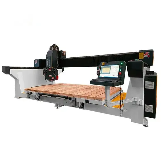 5 Axis CNC Bridge Saw for Stone Italy Esa System Automatic Marble Cutting Machine
