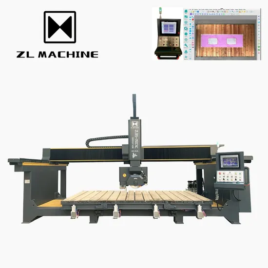 Multifunctional 4 Axis CNC Stone Cutting Machine with Factory Price