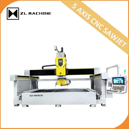 Zlsj-500CNC/5A 5-Axis Sawjet Waterjet with CNC System