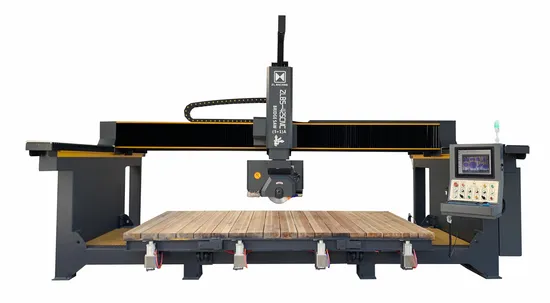 Zl Premium CNC Machine Auto Granite Bridge Saw Cutting Countertops (ZLBS-425CNC/5+1)