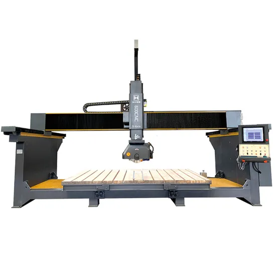 5 Axis CNC Bridge Saw for Stone Granite Cutting Machine