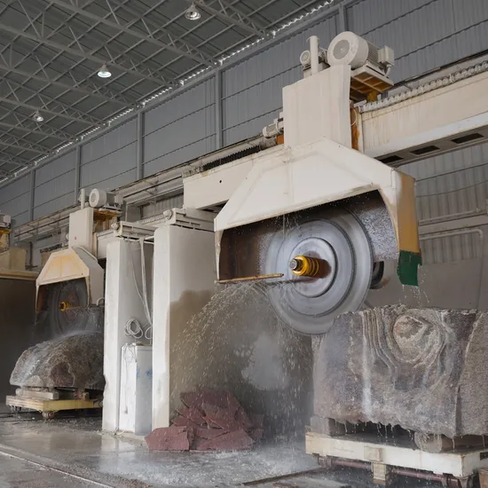 Four Column Hydraulic System Multi Disc Block Cutter