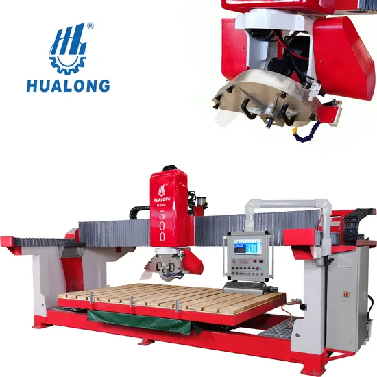 Hualong Machinery Full Automatic Bridge Stone Cutting Machine with Countertop Milling Function