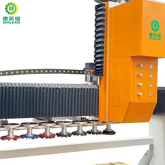 Dialead Automatic Granite Polishing Machine with Automatic Tools Changing Function