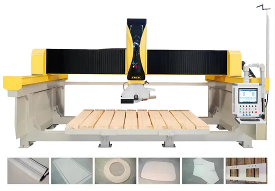 CNC Bridge Saw Machine for Cutting Granite Marble Quartz with 3D Software