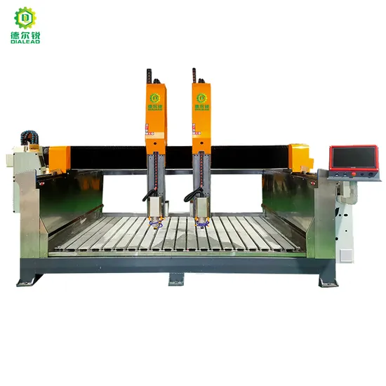 Dialead Two Spindles CNC Carving Machine for Arc Slab and Column