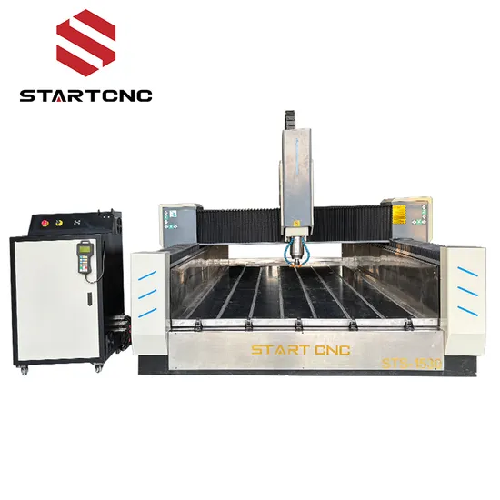 CNC Stone Cutting Machine Double Head with Saw