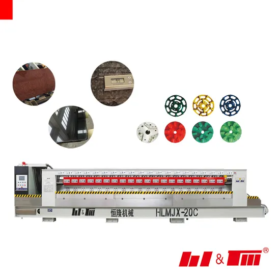 ISO Approved Hlmjx-20c Granite Machinery Terrazzo Tiles Marble Line Stone Polishing Machine