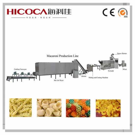 Automatic Macaroni Making Extruder Machine Pasta Processing Line