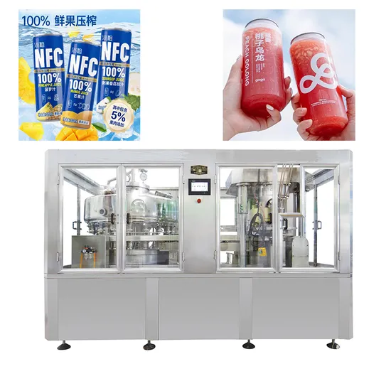 Automated Quantitative Dairy Syrup Juice Tin Can Pet Bottle Filling Lines Line Machines