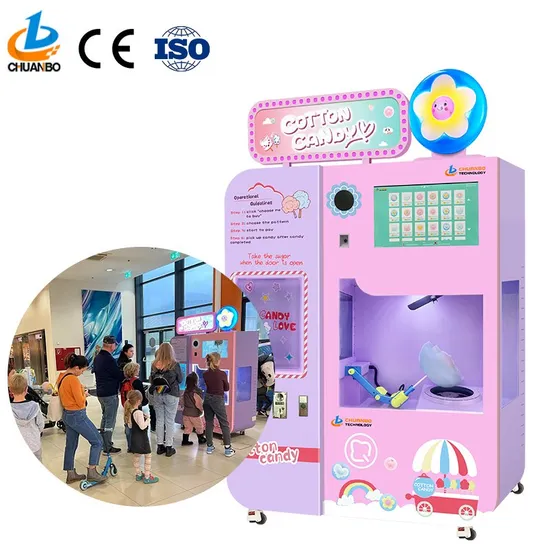 New Design Professional Commercial Automatic Cotton Candy Floss Vending Machine for Business