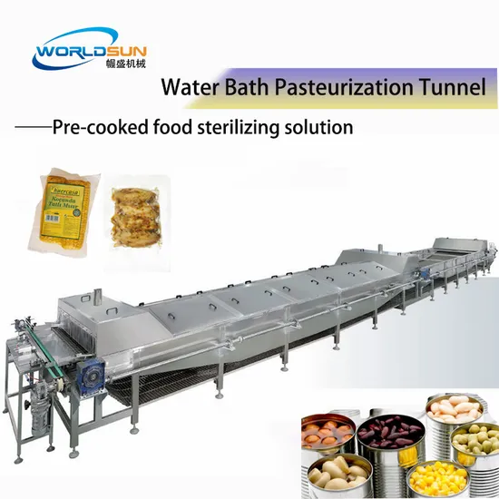 Online Water Bath Pasteurizer. Water Bath Pasteurization Machine, Sterilization Tunnel, Pasteurizer Machine, for Jar, Bottle and Bag Packing Food