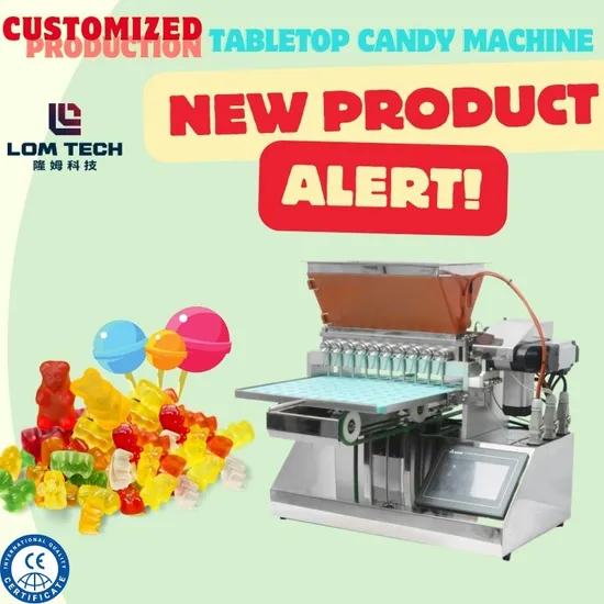Factory Price New Mini Gummy Candy Making Machine for Lollipop Chocolate Gummy Bears Lom