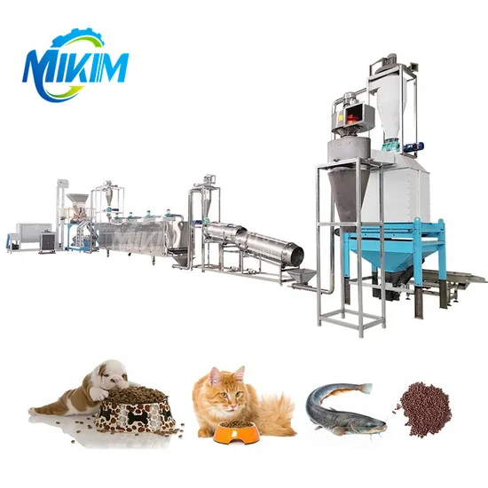 Pet Dog Poultry Cow Animal Food Making Machine Feed Mixing Pellet Extruder Packing Floating Sinking Shrimp Fish Feed Processing Production Line