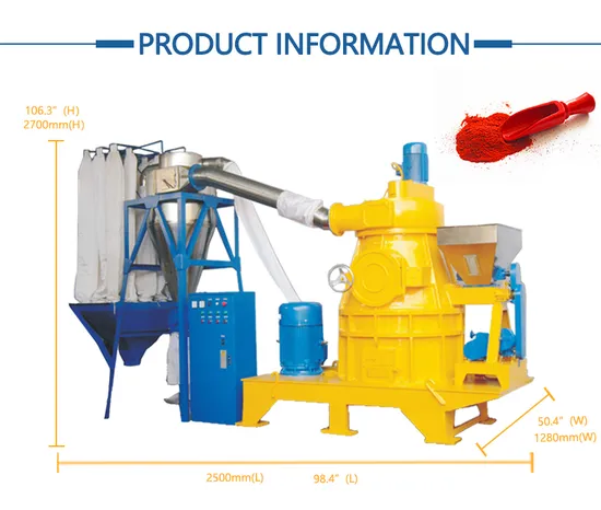 Cwf-900 High Speed Ultrafine Dry Powder Pulverizer Machine for Masala Pepper Spice Grinding